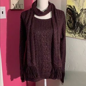 NWT SONOMA SHIRT AND SCARF